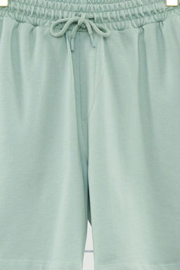 Mint Regular/Normal Kesim More Sustainable Kontrast Dikis Detayl? %100 Pamuklu Sort TMNSS24SR00043