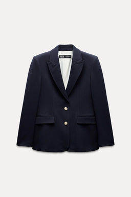 FITTED BLAZER WITH SHOULDER PADS - Zara фото 10