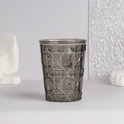 Цена за 2 шт. Подставка для хранения косметики «Хрусталь», d=8.5×11 см, прозрачная, чёрная