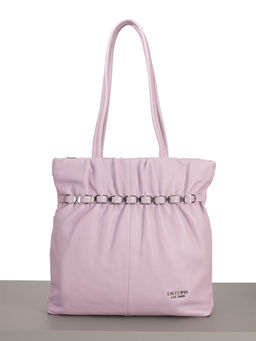 LACCOMA сумка Y1750-лавандовый натуральная кожа хлопок