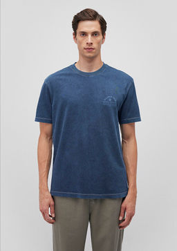 Bask?l? Lacivert Tisort - Mavi фото 3