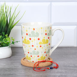 Кружка 400 мл с подставкой под горячее в подарочной ураковке PVS/ K5098/ Облака/АКЦИЯ - ГалеонТрейд фото 2