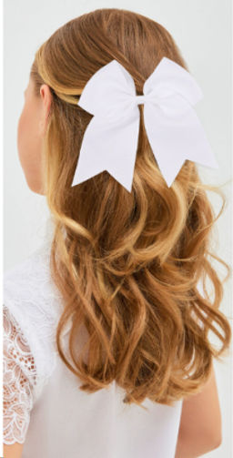 Бант-резинка для волос 20х32 см / YAL-9 /уп 300/белый