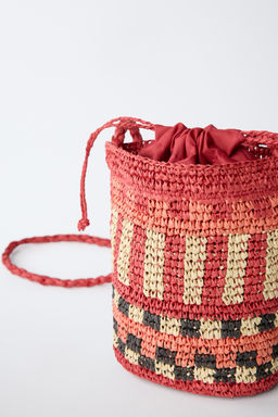 BANDOLERA RAFIA / Rojo - Zara фото 3