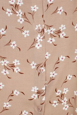 Туника штапель 4103/09/Бежевый, белый - Rise фото 6