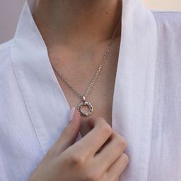 Подвеска с куб.цирконием и эмалью - Серебряные крылья фото 3