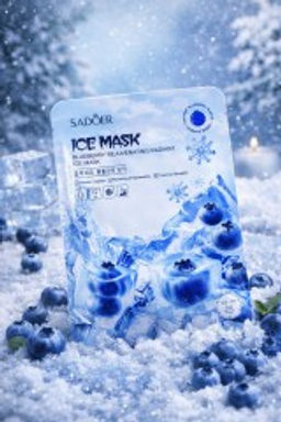 SADOER Питательная и охлаждающая тканевая маска для лица с экстрактом черники