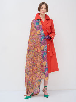 Оригинальный двусторонний платок.Обработка края-бахрома. - Tantino фото 2