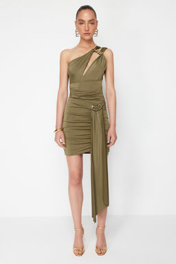 TRENDYOLMILLA X Zeynep Tosun Siyah Orme Aksesuar Detayl? Etek TCLSS24ET00000 фото 10