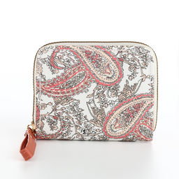 Кошелёк женский на молнии с ремешком, белый