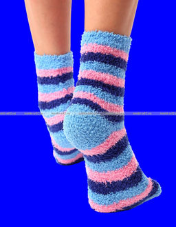 Цена за 12 пар. Термоноски женские "травка" полосатая