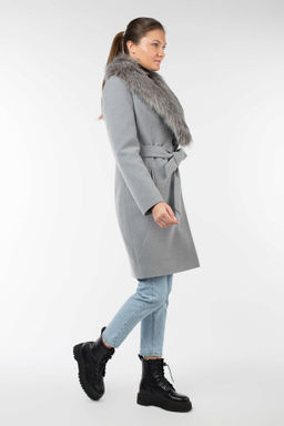 02-2959 Пальто женское утепленное (пояс) - El podio фото 2