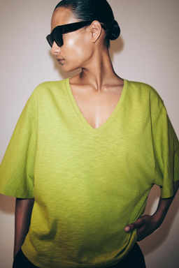 V-NECK T-SHIRT - Zara фото 9