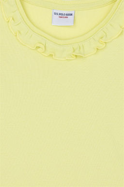 U. S. Polo Assn Светло-желтая футболка для девочки - U.s. polo assn фото 3
