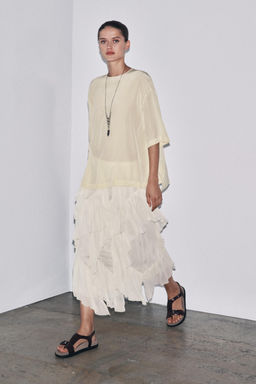 ZW COLLECTION LIMITED EDITION SILK SHORT SLEEVE TOP
