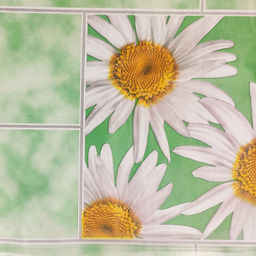 Скатерть ПВХ, обработанная бейкой 130(140)х110см