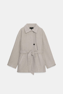 SOFT DOUBLE-POSITION COLLAR COAT - Zara фото 6