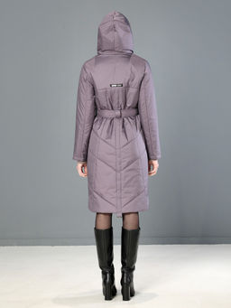 Пальто дем. серо-сиреневый - Dizzyway фото 5