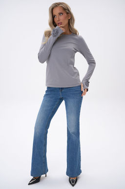 Лонгслив Эми (серый) - Эльза фото 5