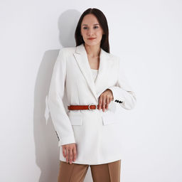 Ремень женский, ширина 2,4 см, винт, пряжка металл, цвет рыжий - Simaland фото 3