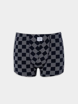 Цена за 2 штуки! Трусы боксеры мужские синие в клетку - Mark formelle фото 7