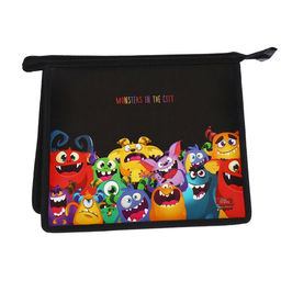 Папка для тетрадей, А5, пластиковая, 19×23×5 см «Монстры»