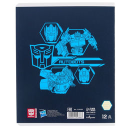 Цена за 10 шт. Тетрадь 12 листов, линейка, Трансформеры, 5 видов МИКС, Transformers - Hasbro фото 5