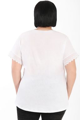 Блуза женская из хлопка и льна - Almond фото 2