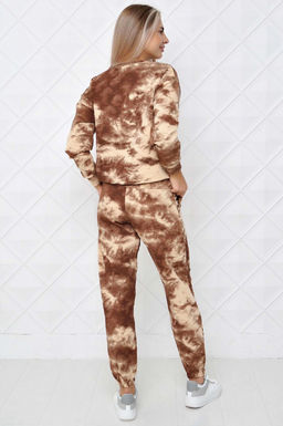 Арт. 2331 Костюм с брюками женский 44-52 (5 шт) Цвет:бежево- коричневый - Калинка фото 3