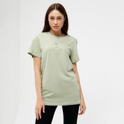 Футболка женская MIST basic, размер 40-42, шалфей