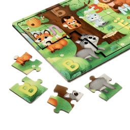 Пазл деревянный с чипом Изучаем буквы - Лесная мастерская фото 2