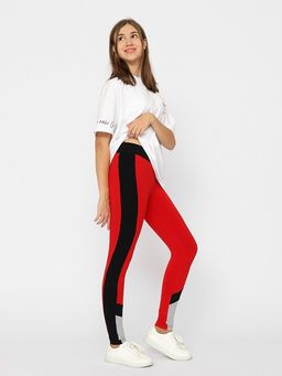CRB wear/CWJG 70273-26-335 Брюки модель "легинсы" для девочки,красный/Ex.Cherubino