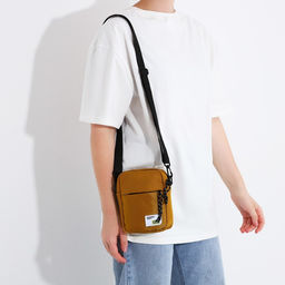 Сумка молодёжная на молнии, наружный карман, цвет жёлтый - Simaland фото 6