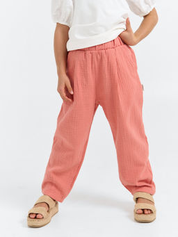 Брюки муслиновые Клубничный смузи - Bungly фото 5