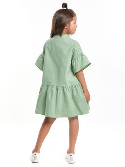 Платье Рубашка летнее хлопковое UD 7935 фисташка - Mini maxi фото 3