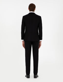 Siyah Extra Slim Fit Tak_m Elbise