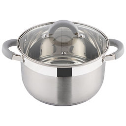 Кастрюля Felicita 5,1л.,из нерж.стали , с. кр. из жаропр.стекла 22*13,5см арт. 009389 - Полимербыт фото 4
