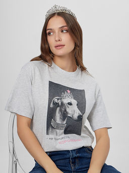 Футболка новогодняя женская с надписью Не принцесса. Королевна! - Mark formelle фото 8