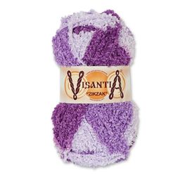 Пряжа VISANTIA ZIKZAK 100% полиэстер 5 шт. х 100 г 100 м  3 м