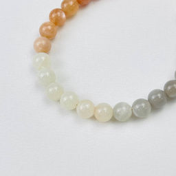 Браслет из Солнечного и Лунного камня микс Градиент 16 см + - Радуга самоцветов фото 4