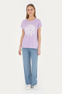 Женская сиреневая футболка - U.s. polo assn фото 11