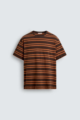 STRIPED JACQUARD T-SHIRT - Zara фото 7