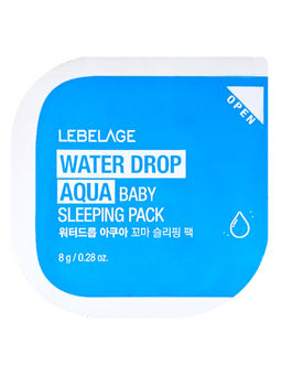 Lebelage Ночная увлажняющая маска для лица с гиалуроновой кислотой / Water Drop Aqua Baby Sleeping Pack, 8 г