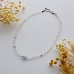 Колье из Горного Хрусталя с Кварцем 38 см +