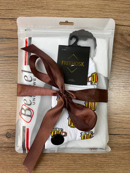 PND085 Подарочный набор: носки, майка БЕЛЫЙ