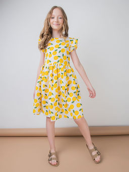 Платье хлопковое Апельсины 7+ - Bungly фото 3