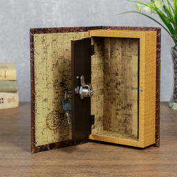 Шкатулка книга-сейф «Филин», дерево, 21×13×5 см