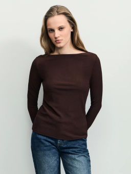 Базовый трикотажный лонгслив ZR2604013409-27 / Zarina  фото 3