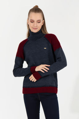 Kad_n Lacivert Kazak