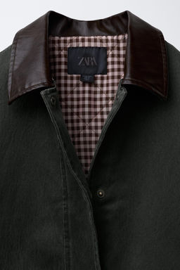 LONG WAXED JACKET - Zara фото 6